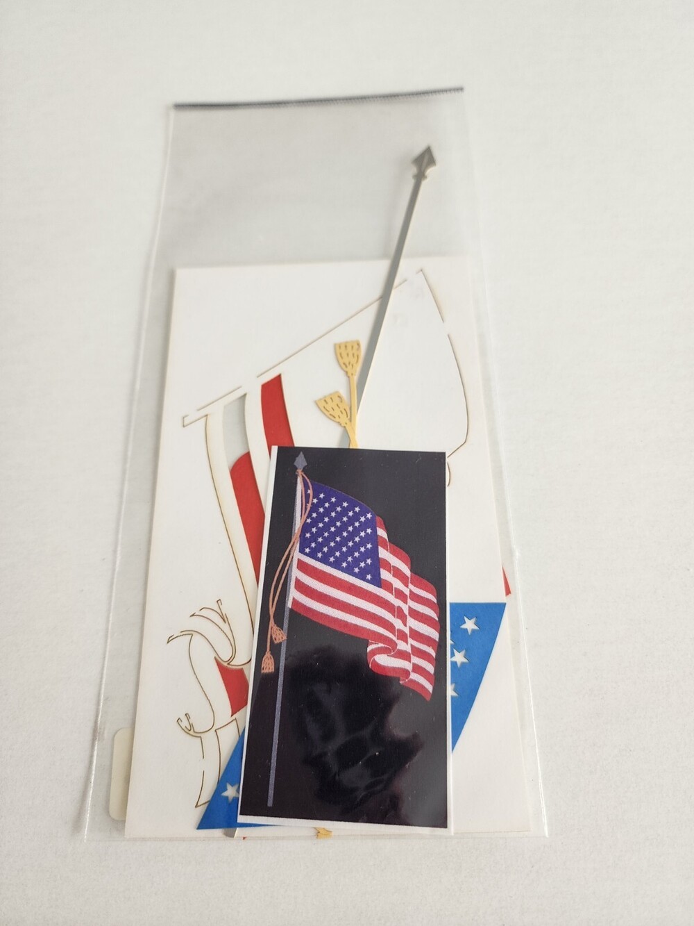 American Flag Die Cut Laser Cut New - Deluxe Cuts Scrapbooking Retired #23
